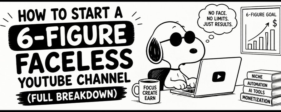 How to Start a 6 Figure Faceless YouTube Channel (Full Breakdown)