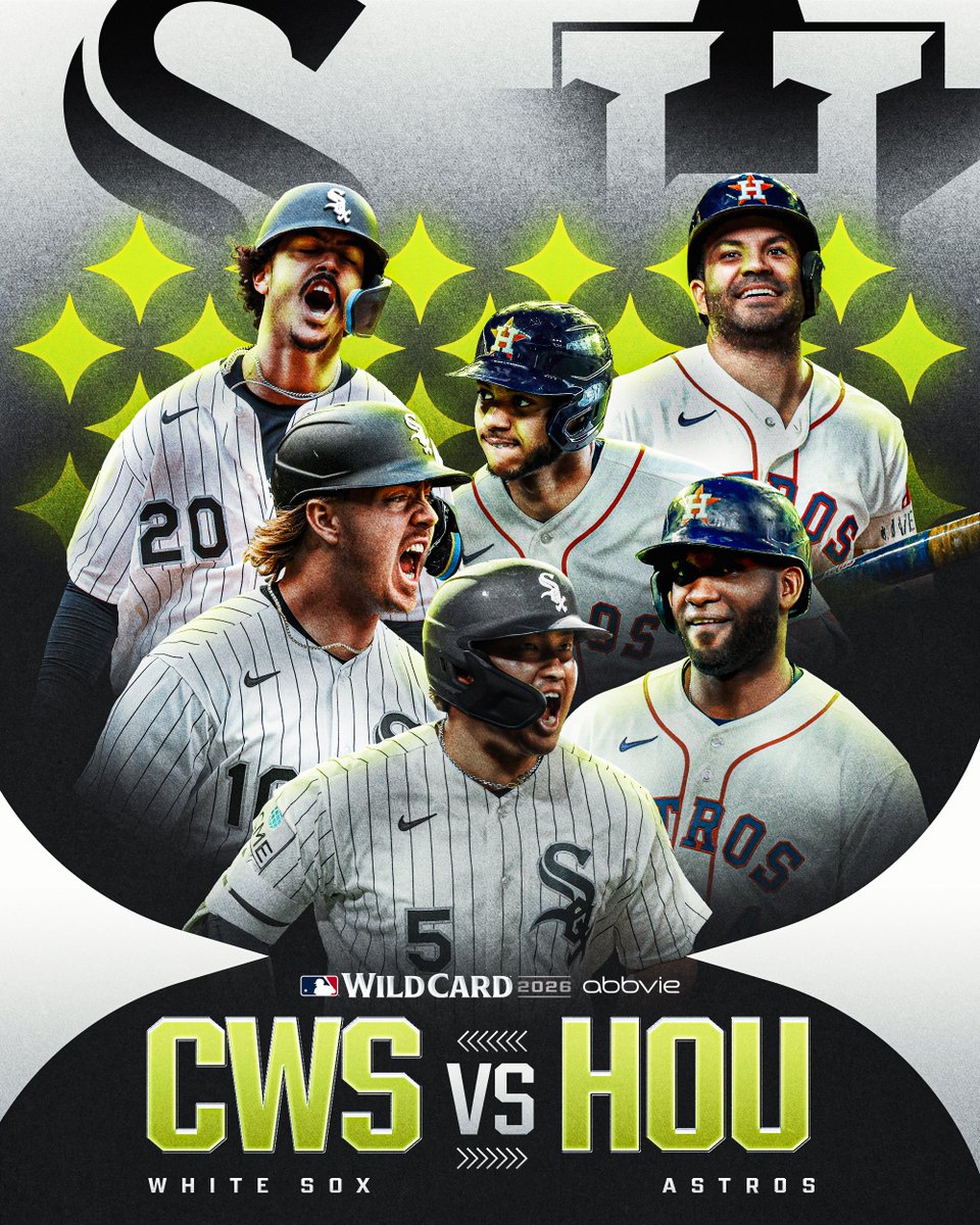 South Side vs. H-Town

This AL Wild Card matchup starts Tuesday in Houston 🍿

(MLB x @​AbbVie) 
 [📷](https://pbs.twimg.com/media/HTQvGhHWsAArIj6.jpg) https://