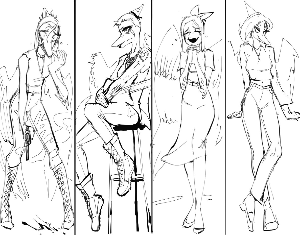 ChudSnoot's tweet photo. sketches of each snoot game ending 

#snootgame https://t.co/jvc8dFjXkd