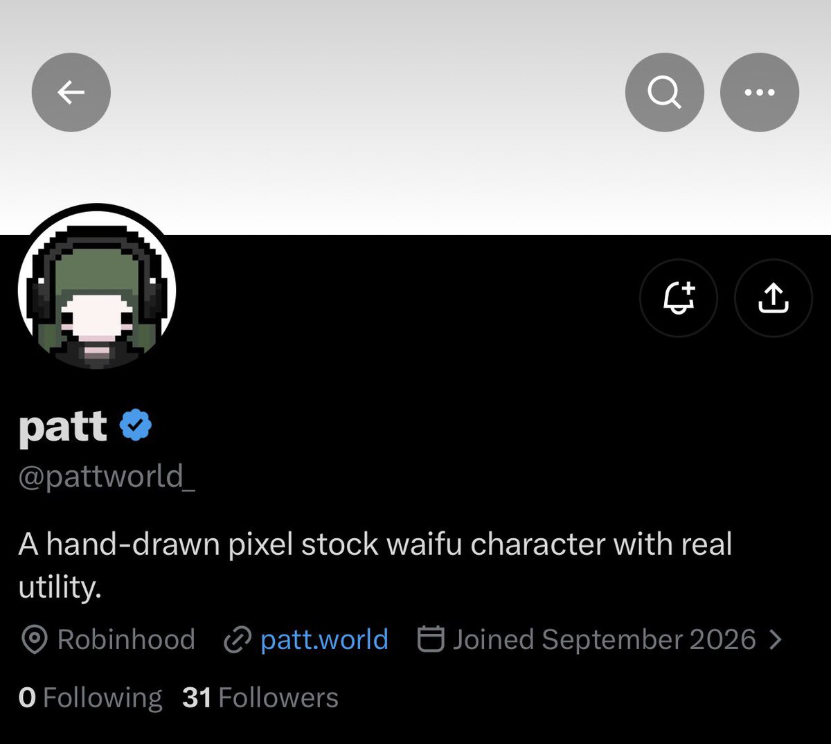 0xklen's tweet photo. Early call @pattworld_ 

Could be something / Could be nothing

DYOR https://t.co/MTzXlfvRiy