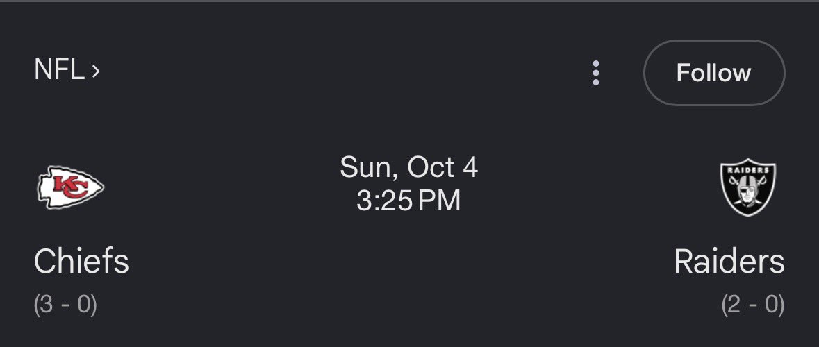 ryanmcfadden_'s tweet photo. #Raiders will play #Chiefs at home next week for first place in the AFC West through one month of football.

This is the most anticipated Raiders game since??? https://t.co/rJy6fYWnvS