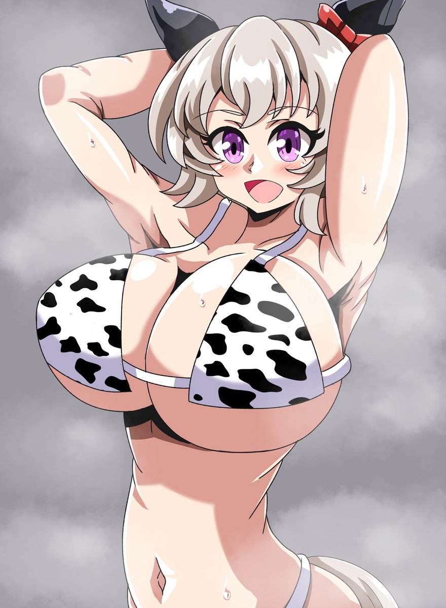 doronzorro's tweet photo. 牛柄ビキニ　ウマ娘 https://t.co/HsNUHZmWb5