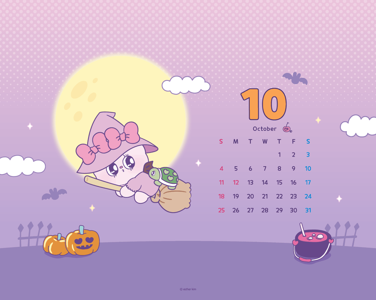 Estherbunny_JP's tweet photo. 🎃✨ TRICK OR TREAT! 👻🍬

エスターバニーと一緒にハロウィンを楽しみにしてね🐰💜

ハロウィンムードたっぷりの
10月のカレンダーを今すぐチェック📅✨

#エスターバニー #EstherBunny https://t.co/9pezQdzuFb