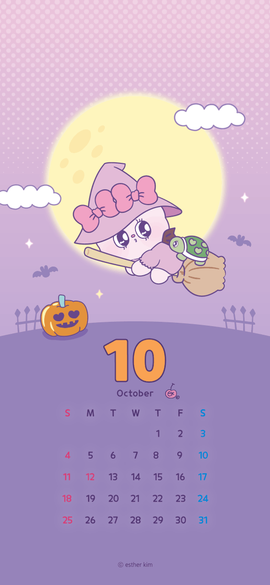 Estherbunny_JP's tweet photo. 🎃✨ TRICK OR TREAT! 👻🍬

エスターバニーと一緒にハロウィンを楽しみにしてね🐰💜

ハロウィンムードたっぷりの
10月のカレンダーを今すぐチェック📅✨

#エスターバニー #EstherBunny https://t.co/9pezQdzuFb