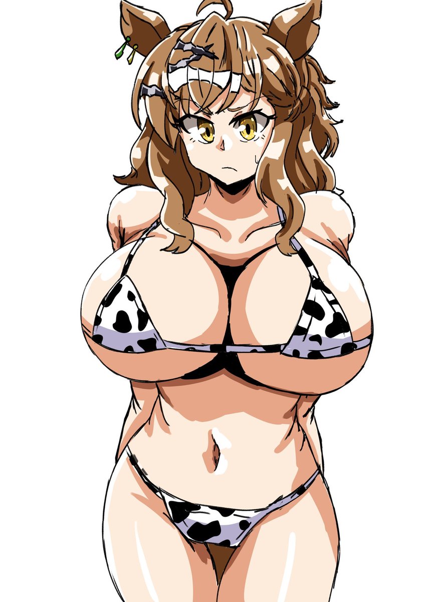 doronzorro's tweet photo. 牛柄ビキニ　ウマ娘 https://t.co/HsNUHZmWb5