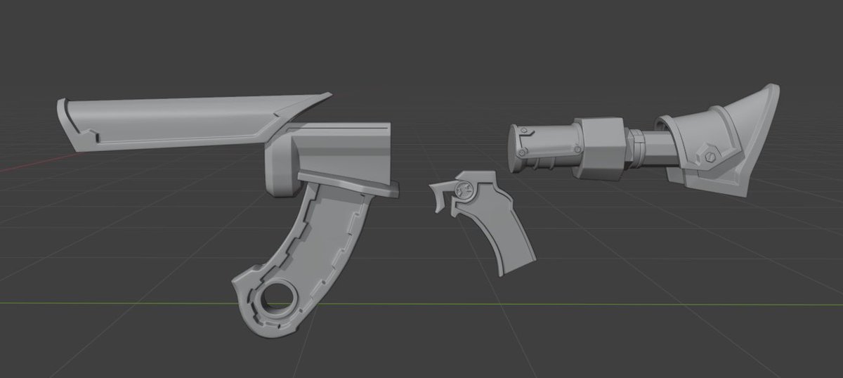Zalerya_'s tweet photo. New projet ! New WIP 
I really wanted to make this vandal skin since it got out 🥹

Concept art link below ⬇️
#arcane #valorant #3dart #3d #gameart #stylized https://t.co/veDGlqWF48