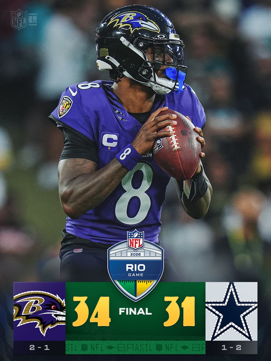 NFLBrasil's tweet photo. VITÓRIA DO BALTIMORE RAVENS EM UM JOGAÇO QUE ENTRA PRA HISTORIA DO BRASIL! VAAAAAI, RAVENS!!! https://t.co/1VUr8iTStn