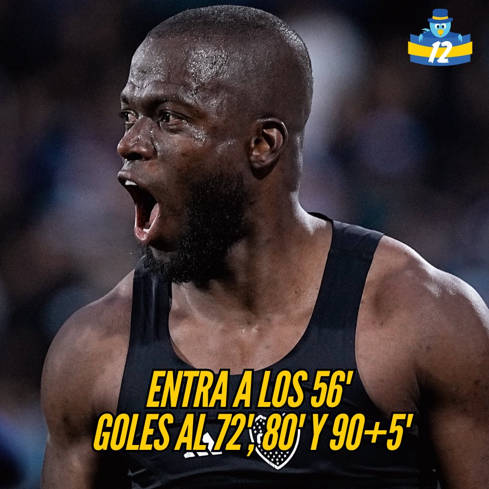 la12tuittera's tweet photo. 🔝🇪🇨ENNER VALENCIA, HISTÓRICO: por PRIMERA VEZ en la Historia de #Boca, un suplente entra con el marcador abajo por 2 goles y convierte TRES GOLES para GANAR un partido. 🤯

🔙El único antecedente de un suplente metiendo 3 goles en #Boca: Miguel Nicolau mete hat-trick en un 8-0 a Huracán de Ingeniero White en 1968. (@historiadeboca)