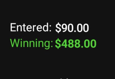 LeeshaOnNFL's tweet photo. I only play GPP so not too bad. Was close to doing better. https://t.co/bGT5ivVhGF