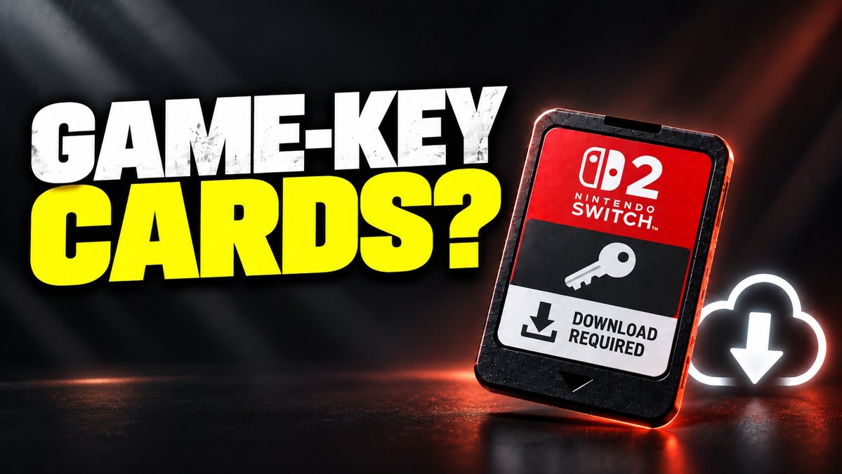 FullyDocked's tweet photo. Nintendo Switch 2 Game-Key Cards still seem to confuse a lot of people.

They look physical, but the game data still has to be downloaded — so what are you actually buying?

I’ve just covered how Game-Key Cards work, what they mean for storage, lending, resale and physical ownership.

Watch the full video below 👇