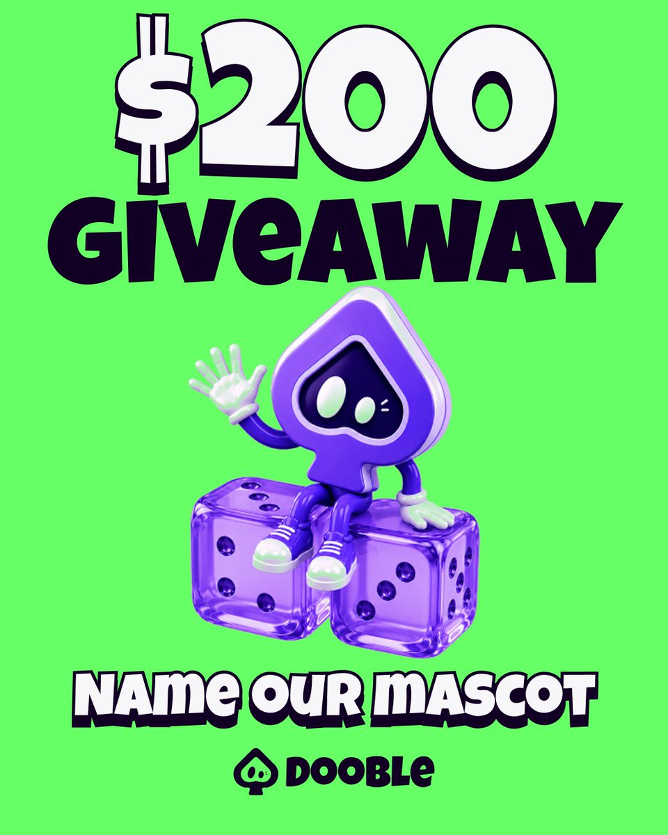 Dooblecom's tweet photo. We've got a mascot.

One problem... bro doesn't have a name yet 💀

Help us fix that 👇
💬 drop your best name suggestions
🔁 repost
👥 follow us

We'll pick a winner + give them $200 👀 https://t.co/mLlk3eBDW8