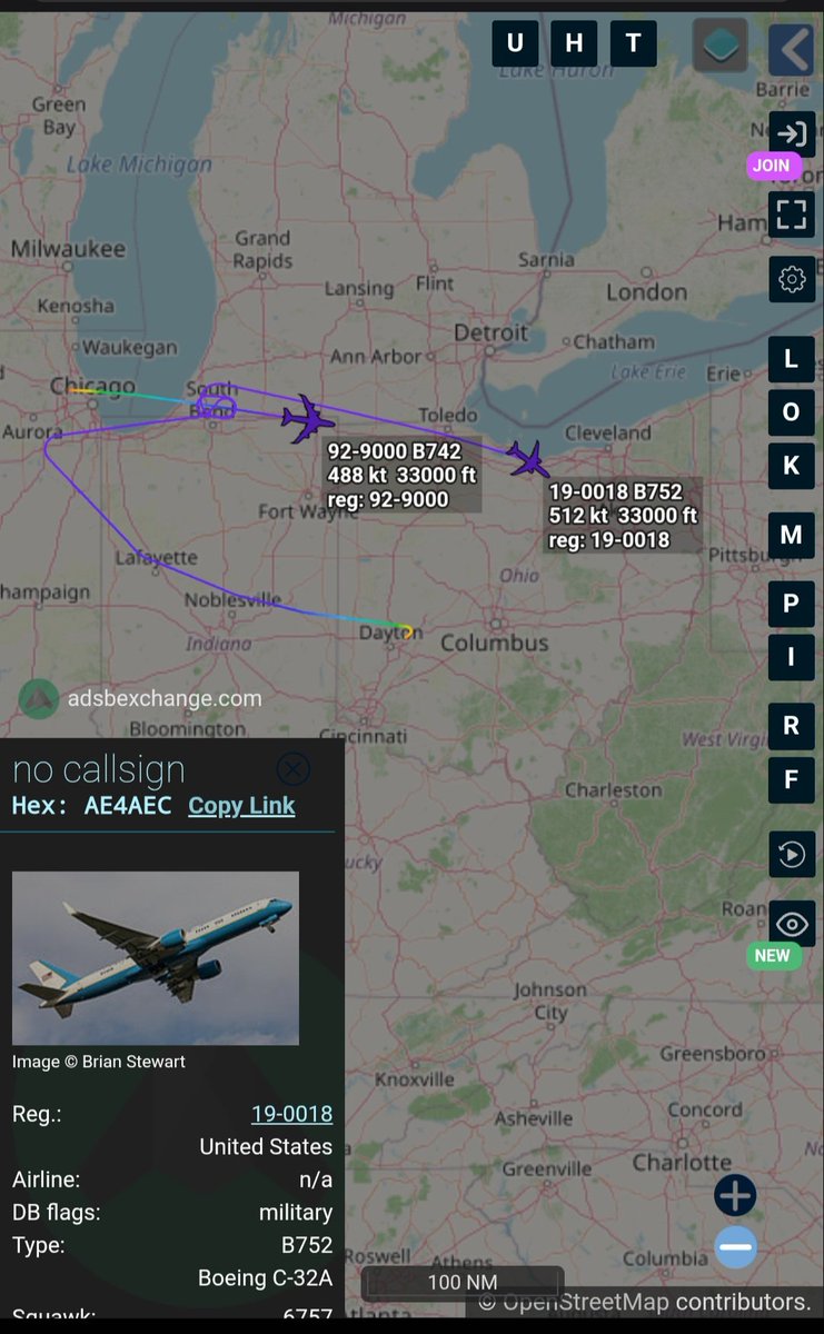 Borrowed7Time's tweet photo. USAF: POTUS entourage returning to JB Andrews 

VC-25A 92-9000 #ADFDF9 as AF1 

C-32A 19-0018 #AE4AEC as SAM47 (backup)
@sipjack1776 @LadyAstroJet https://t.co/tkVM6916aP