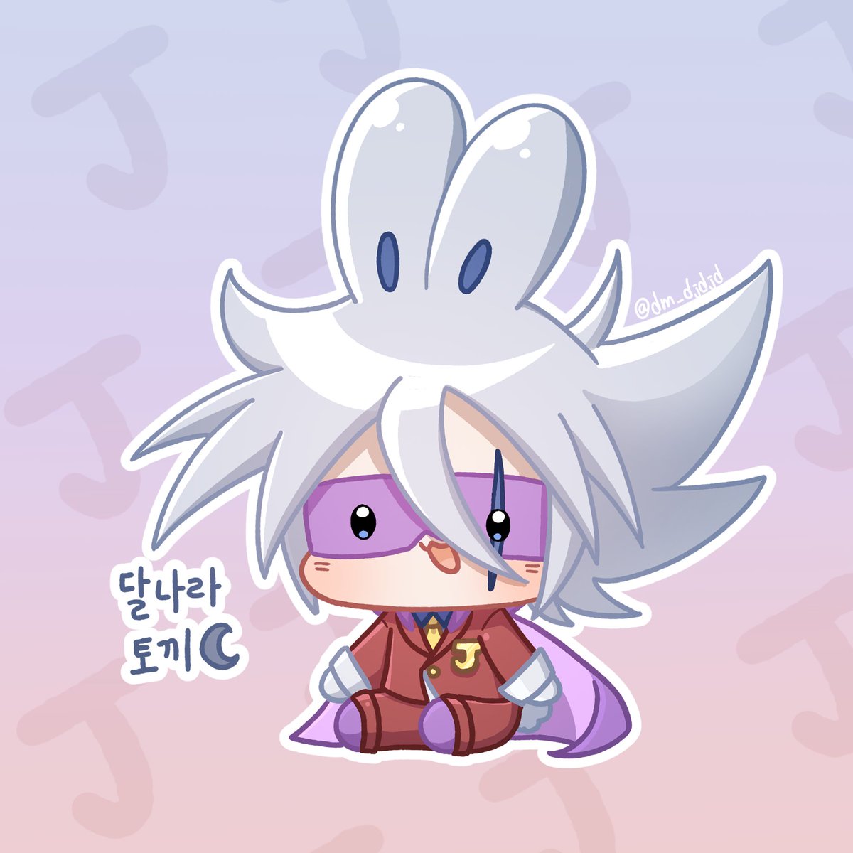 dm_djdjd's tweet photo. 달나라 토끼라길래 토끼귀 달아줌
#괴도조커 https://t.co/GOeLnhgplX