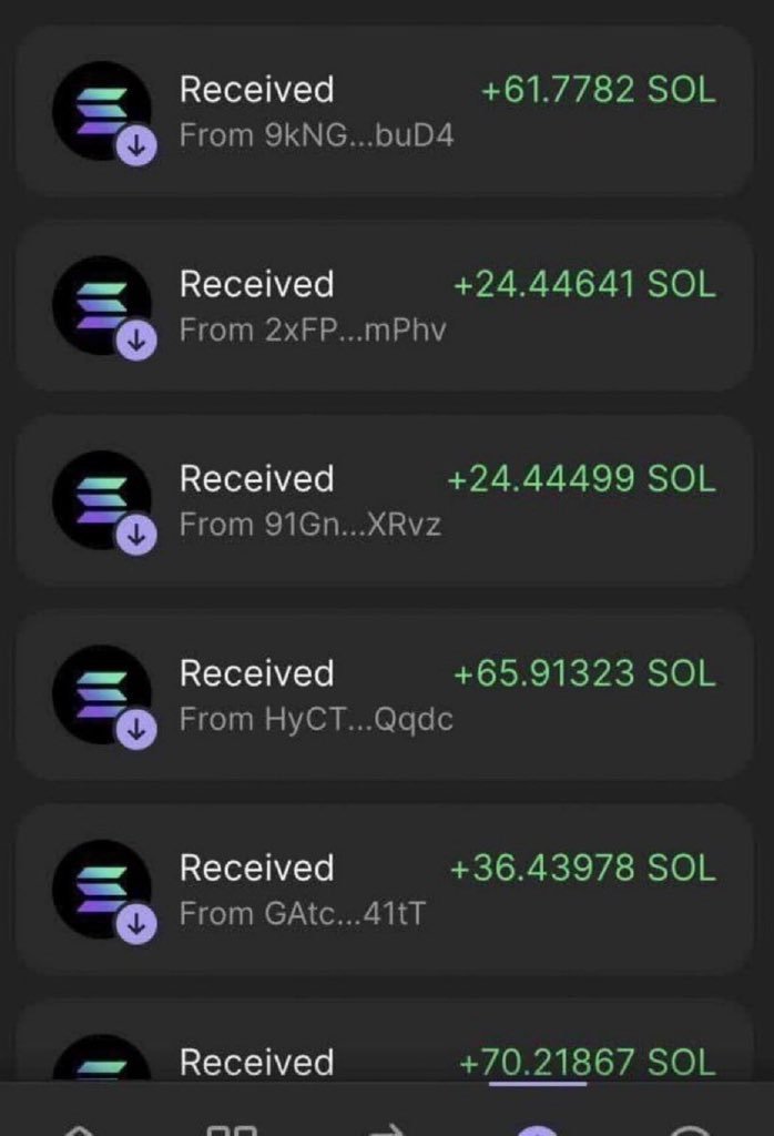 ZaraAi56190's tweet photo. Sending some $SOL to first 1200 wallets in the comments !!

Drop your $SOL address 👇🏻

Like, Follow &amp; RT

Check your wallet in 24 hours ⏰ https://t.co/38qBms8xR8