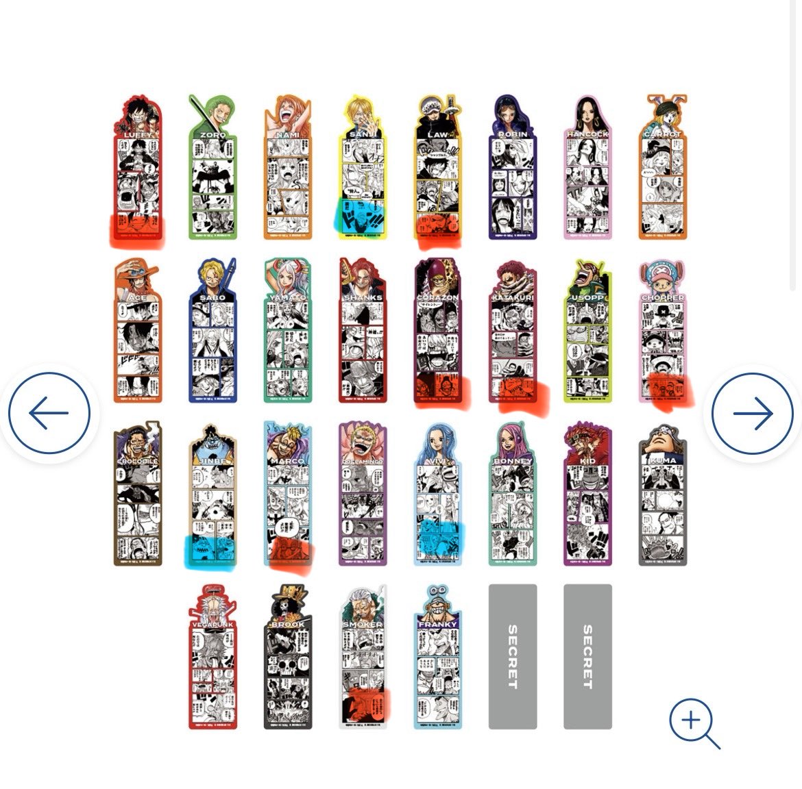 mi_mi_221's tweet photo. 【交換】ONE PIECE ワンピース ベースショップ ブックマークコレクション

譲)画像🟦 / サンジ、ジンベエ、ビビ

求)画像 🟥

🌟郵送にて

検索からでもお気軽にお声掛け下さいませ。 https://t.co/FHO0thBT2l