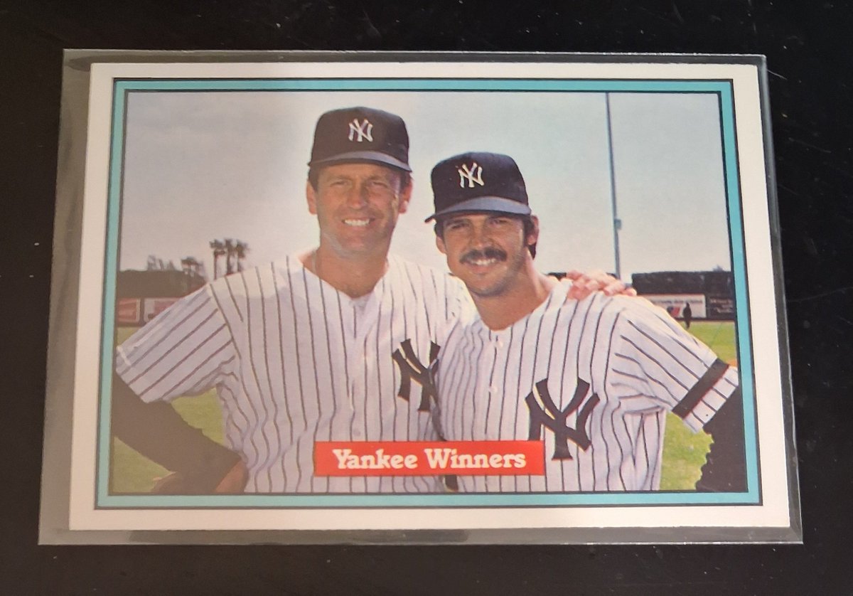 CPFJAYpt2's tweet photo. #RandomCardILove
1982 Donruss #558 Ron Guidry / Tommy John
Because Yankees
Because I love early Donruss
Because Guidry and John
Because legends https://t.co/2VwVay8aRF