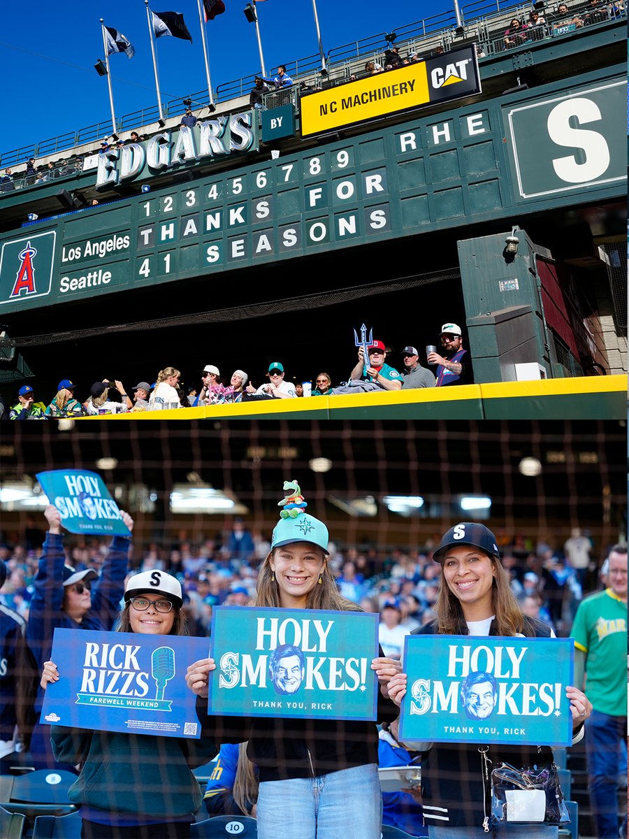 Mariners's tweet photo. Our smile. Our joy. Our voice. #FarewellRick https://t.co/uULewD4Nzv