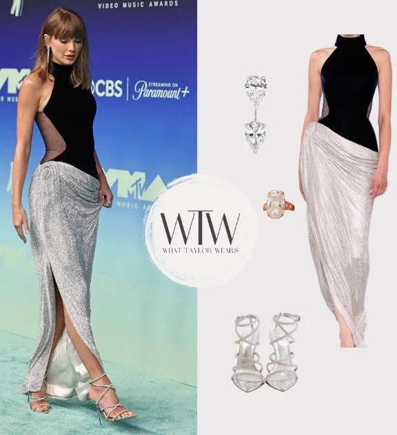taylor velvet halter dress what wears on X: 