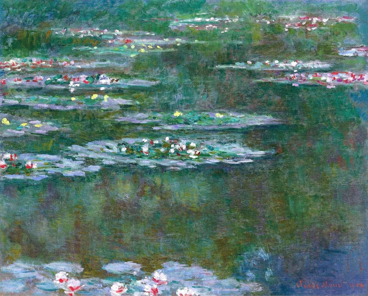 artistmonet's tweet photo. Water Lilies - 1903 #artbots #monet https://t.co/FN3lW3sKKE
