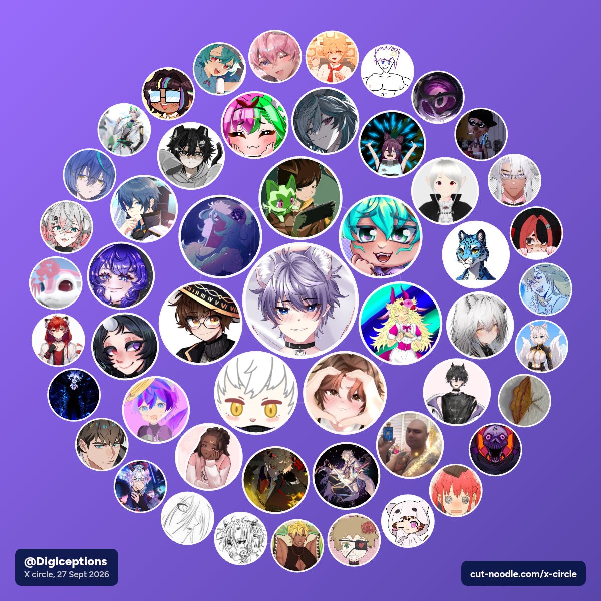 Digiceptions's tweet photo. My circle filled with cuties https://t.co/mABErnpfbN