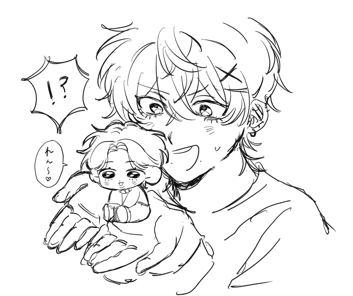 huh_0910's tweet photo. これは前でに描いたちまこい命 https://t.co/p6hszwAL57