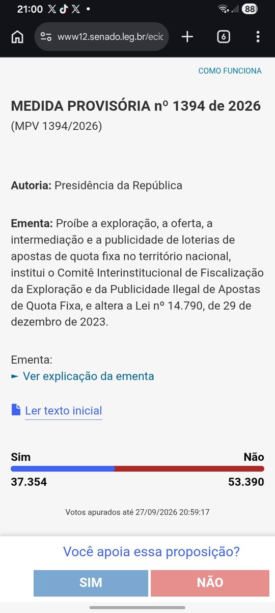 jmefaces's tweet photo. ARMYS, se você é a FAVOR do FIM DAS BETS entre nesse site e Vote "SIM" na consulta pública do Senado ‼️👇🏻

https://t.co/2hwYlZ9WQR

ARMY PELO O FIM DAS BETS
#ARMYPeloFimDasBETS https://t.co/6yloXpYlFR