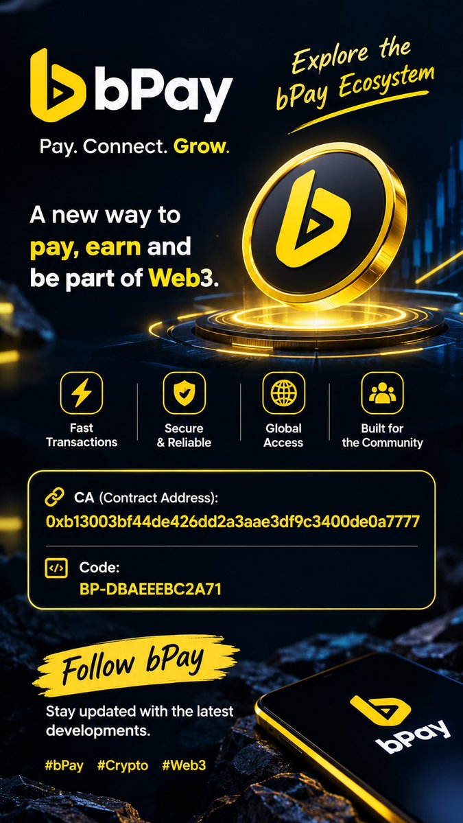 hasmat545's tweet photo. Exploring bPay 🚀
Stay updated with the latest developments.
#bPay #Crypto #Web3 https://t.co/Lg5A3uBntg