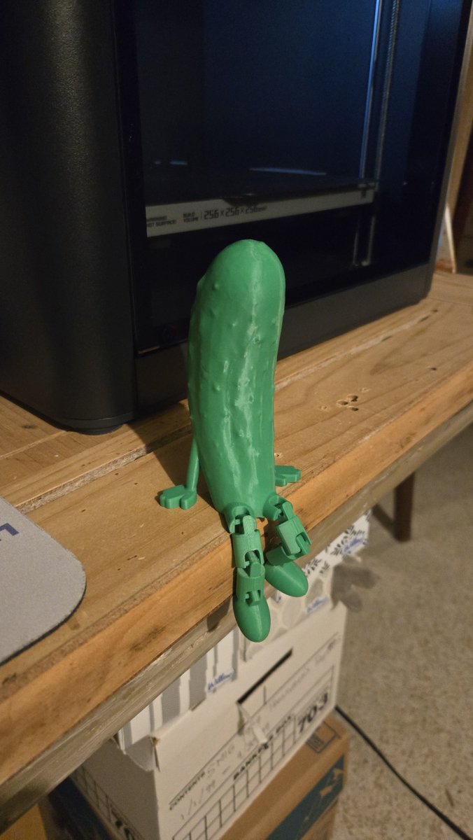 BobBasher330's tweet photo. @BrandonFalco121 Just out my 3D printer, something smarter than AOC. https://t.co/mp7bd5JLRl