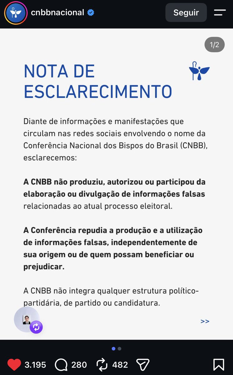 lucasapaulino's tweet photo. CNBB acaba de rebater a declaração de Flávio Bolsonaro, que a atacou de forma apelativa e irresponsável.

Muito grave e absurdo o que o candidato extremista acusou os bispos católicos sem apresentar nenhuma evidência. https://t.co/rlViA6svue
