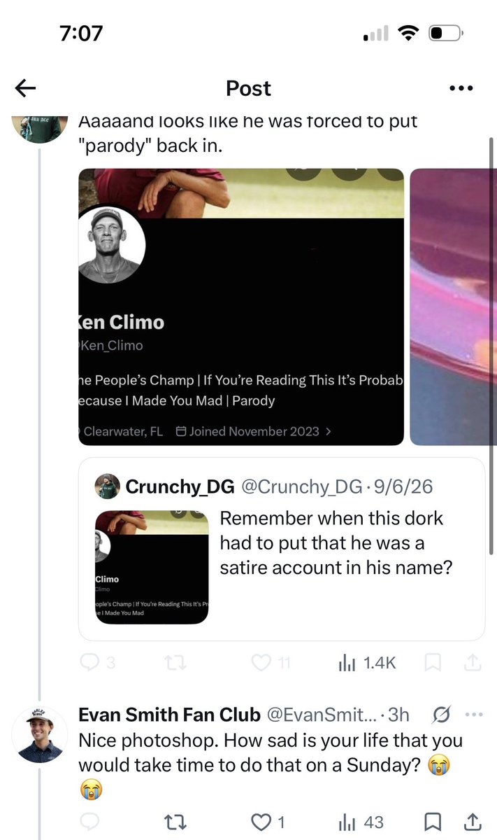 EvanSmithDG's tweet photo. He said he muted me but he actually blocked me. This inbred doesn’t have the mental capacity for dialogue so he blocks you 😂 @Ken_Climo https://t.co/6gMbiJ6yaE