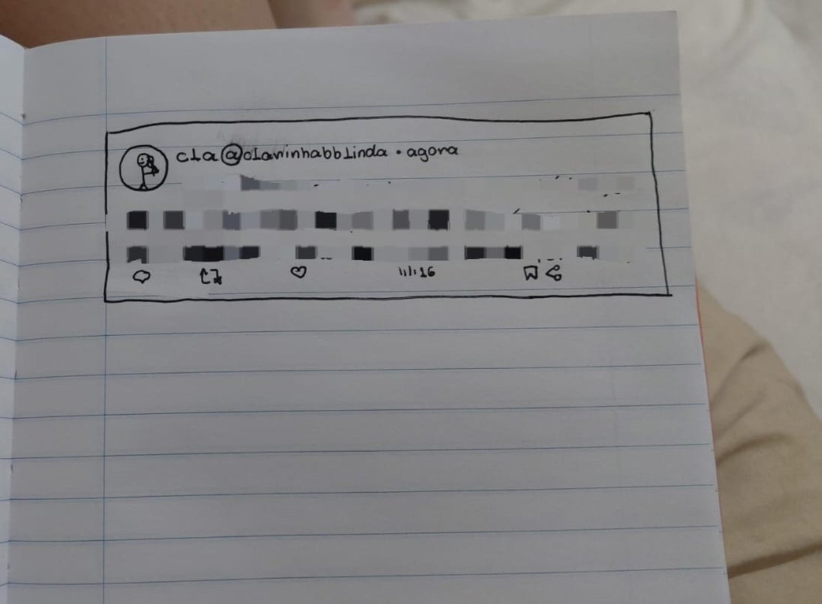clarinhabblind's tweet photo. fiz um tuíte no meu diário 🙃 https://t.co/fZfPRMYxnE