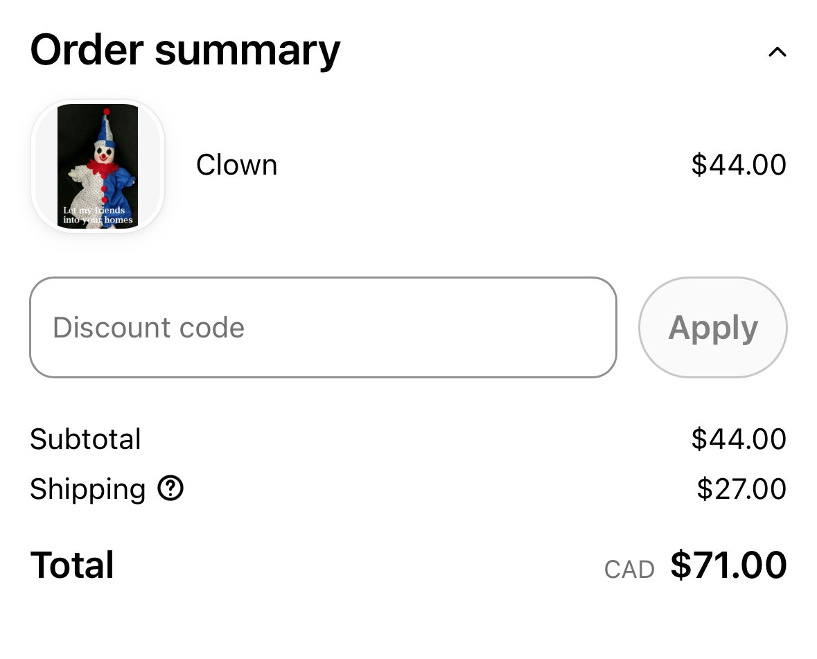 poorpierrette's tweet photo. first thing I buy with my bday money #sendclown https://t.co/WpHQvKSPIq