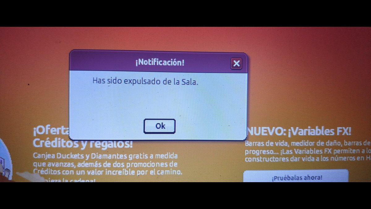 Dreamsshb's tweet photo. Que mal educación que expulsen a los invitados de la sala, para la próxima tengan una mejor organización y así no expulsan a los invitados @RadioboomES
@EsHabboVision 
@JERUDMIDE https://t.co/ftfY8wgbBq