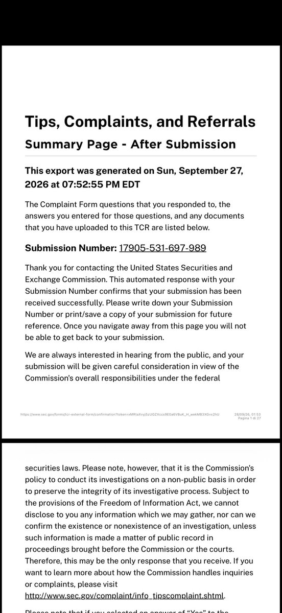 quantum_leopard's tweet photo. 🚨 FORMAL SEC FILING SUBMITTED — POSSIBLE $OPEN MARKET MANIPULATION

As I promised, I followed this all the way through.

With the support of my legal counsel, the full dossier regarding the unusual trading activity observed in Opendoor Technologies ($OPEN) has now been formally submitted to the U.S. Securities and Exchange Commission.

The SEC has confirmed receipt.

The submission includes the underlying datasets, order-level analysis, cross-venue comparisons, event timelines, counter-evidence, methodology and the specific patterns that I believe warrant independent regulatory review.

To be absolutely clear: I am not claiming that manipulation has already been proven.

That is precisely why the material is now where it belongs — with the authorities that have access to information retail investors do not, including the ability to reconstruct order activity and identify the entities behind it.

I was genuinely pleased to see @rabois acknowledge my previous analysis.

@nejatian , I also want to say this with genuine respect: I have a great deal of confidence in what you are trying to build at Opendoor, and I fully understand that your position as CEO places obvious limits on what you can appropriately say about a matter like this.

I simply hope this concern has reached you.

I see you as an important figure not only in Opendoor’s transformation, but also in representing the long-term interests of its shareholders. Precisely because I respect your leadership, I hope Opendoor will support any appropriate regulatory review and cooperate fully should the authorities decide that these patterns deserve a deeper examination.

This has never been about creating noise around the company. Quite the opposite.

If there is nothing improper here, an independent review can help establish that clearly.

If there is something improper, shareholders deserve to know.

Either outcome serves the same principle:

market integrity and shareholder protection.

I did my part.

The evidence is now in regulatory hands.

$OPEN