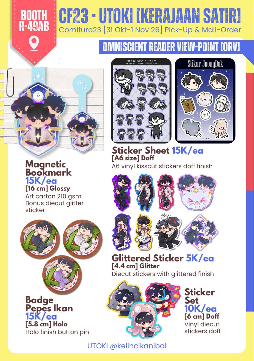 kelincikanibal's tweet photo. [❤️🔄 appreciated]

✨ UTOKI at CF23 ✨
Pick-up &amp; Mail-Order
🗓 PO date : 28 Sept 2026 - 10 Oct 2026
🛒 Link : https://t.co/szjGHQ6RiG

📍 OTS : CF23 Kerajaan Satir R-49AB 
🚚 Mail : shipping from Jaktim
🤼‍♂️ WHA, TSOA, ORV (cont)

#comifuro23 #CF23catalogue #CF23 https://t.co/TnLiGZHrGI