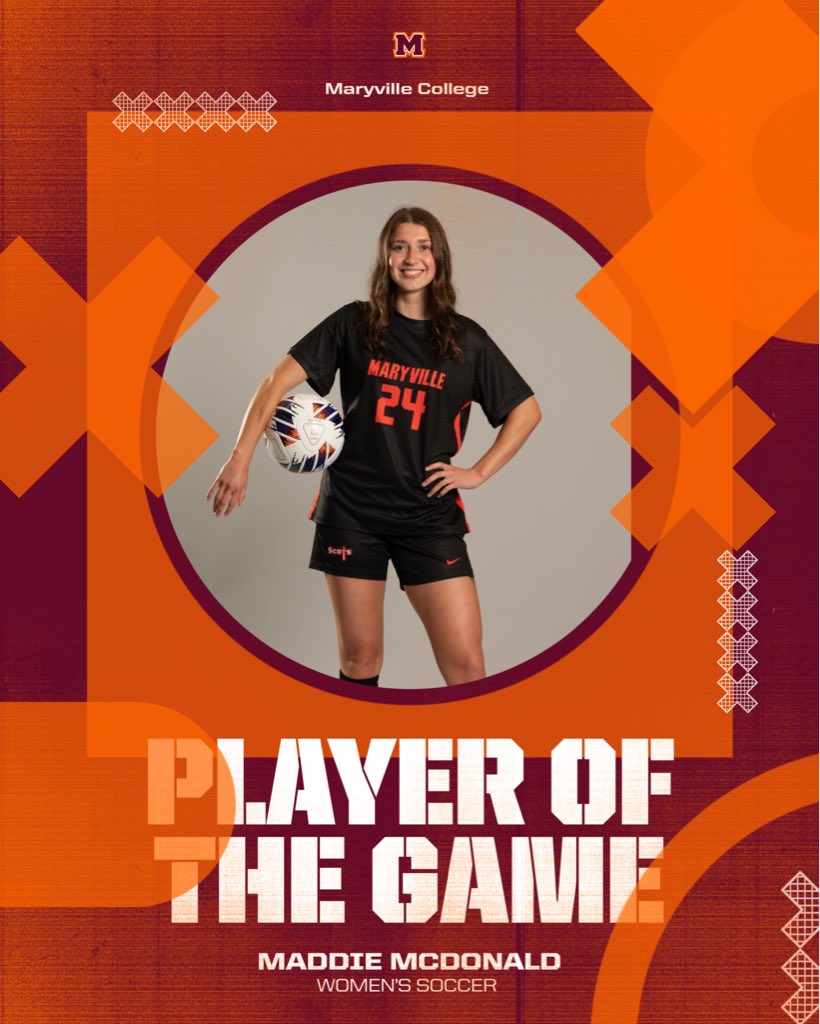 mcscotswsoccer's tweet photo. ⭐️ PLAYER OF THE GAME ⭐️

Maddie McDonald earns Player of the Game honors against Piedmont! 👏⚽️

#ScotsSoccer #GoScots #MaryvilleCollege https://t.co/HMTWdj2u52