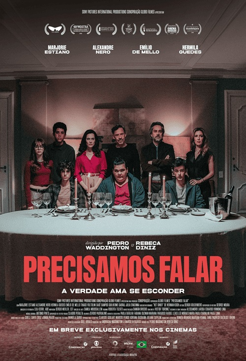 vixeoxe's tweet photo. Acho que acabei de assistir o filme nacional mais tenso e angustiante entre muitos que já vi, e um retrato bem preciso de nossos tempos, principalmente politicamente falando. É uma adaptação do livro "O Jantar" do Herman Koch. Marjorie Estiano e Alexandre Nero magistrais! 4/5 https://t.co/Yx8ws3OliL