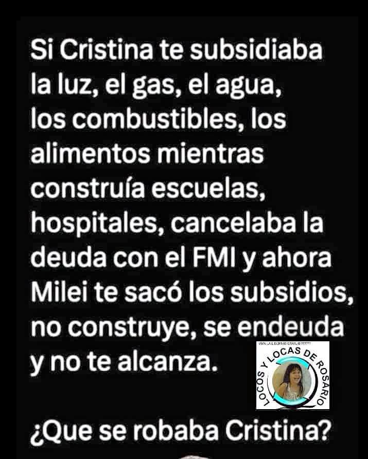 UnAmigoOk's tweet photo. Trabajas, pagas alquiler , transporte, servicios, comida, educación y aun así sentís que ya no sos clase media obrera, tal vez votaste mal los últimos 10 años..
#CristinaLibre ❤️✌️ https://t.co/tS0OkipvPT