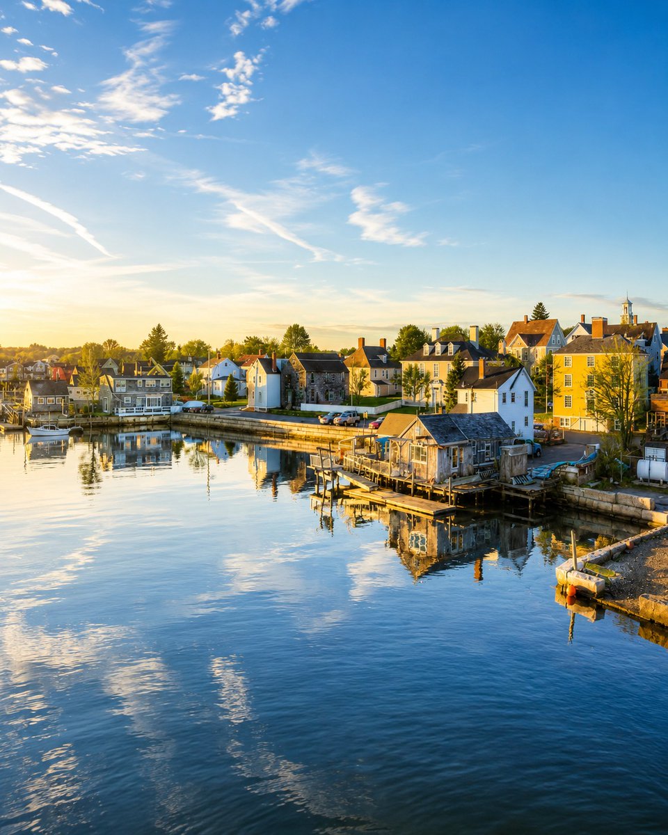 PhilipeCastro's tweet photo. Morning light, quiet waters, and pure coastal charm. 🌅

#NewEngland #CoastalCharm #HarborTown #MorningVibes #USATravel #TravelUSA #CoastalLife #ScenicViews #TravelInspiration #Wanderlust #ExploreUSA #NatureLovers #TripOn #TripOnUS #Tripononline https://t.co/KRyhM9pAa2