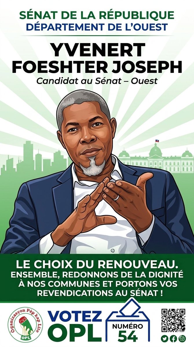 YvenertFoeshter's tweet photo. Mwen enskri kòm kandida oSena pou depatman lwès. https://t.co/0UnV6y0U05