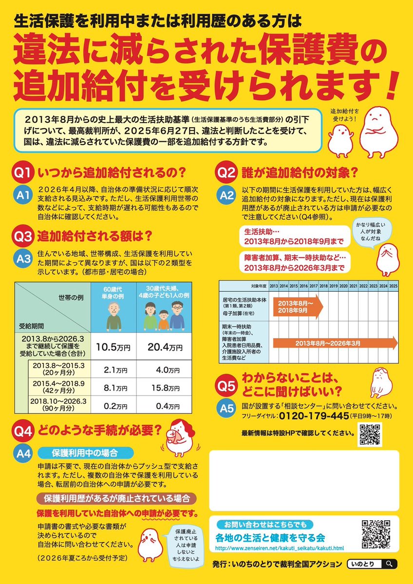 yoshicoon's tweet photo. リポスト希望
生活保護関係、本日（9/28）13:30~17時フリーダイヤル電話相談です。
10年ほど前に生活保護を受けていて今受けていない方や、或は転居等で生活保護の「追加給付」の通知が来ていない方、自分はそうかもと思う方、電話してください。会場に来て頂いてもOK。詳細はチラシ参照。 https://t.co/WxWmJ2a5Sj