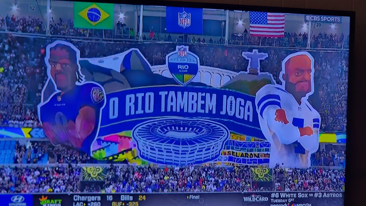 RegularNintendo's tweet photo. #cowboys #ravens #NFL #brazil  #N64 #nintendo64 Brazil still using Nintenso 64 graphics... lol https://t.co/vFBlSAecvX