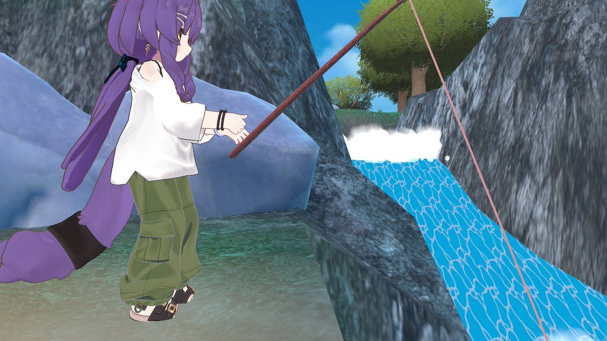 Omisso_VRC's tweet photo. ぽつんとさかなつり https://t.co/tY6vWVwhxD