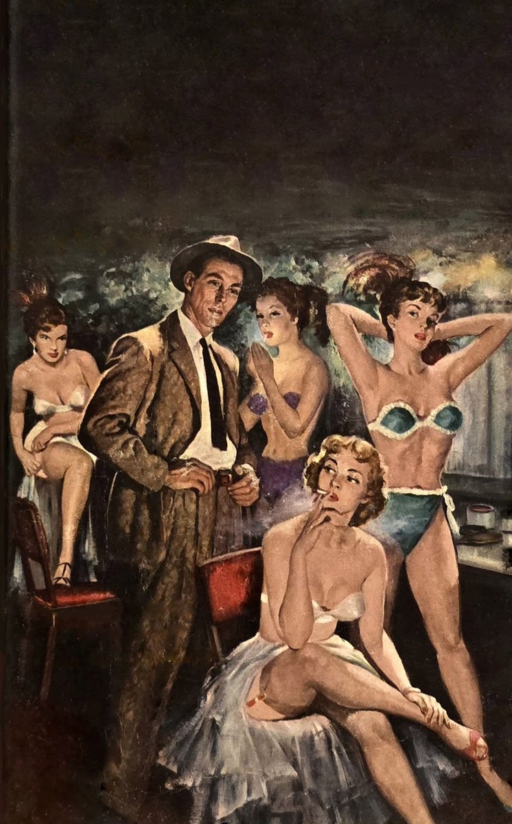 PulpCovers's tweet photo. book cover - The G-String Murders - 1954
artist unknown 
https://t.co/jZ64tr3kIV https://t.co/5JLgA4wvgI