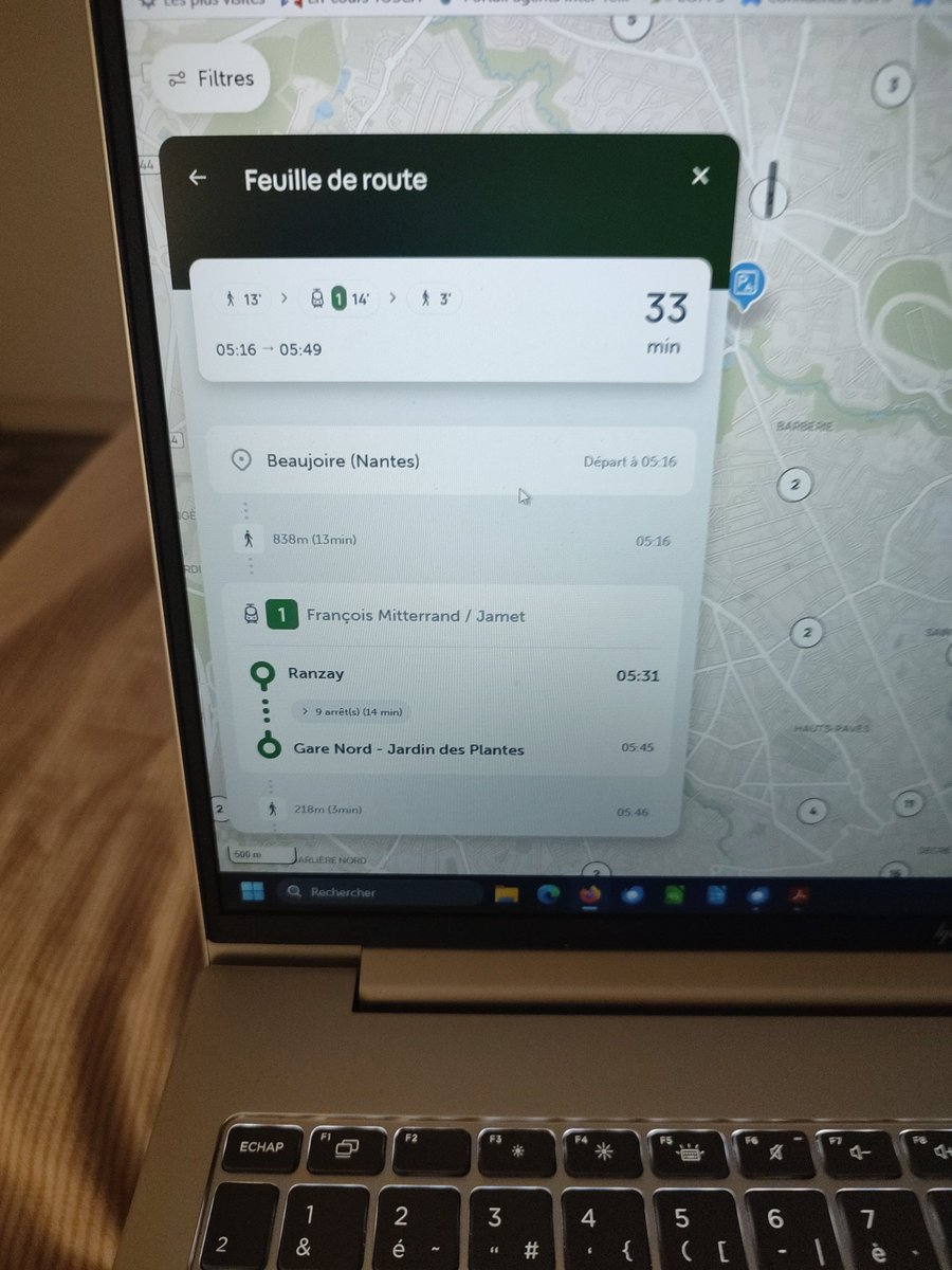 car_el09's tweet photo. Bonjour @Naolib_Direct , petite question. Le 11/11 je dois prendre le train à 6h, Halvêque> Gare Nord. Pourquoi n'y a t-il aucun tram au départ d'Halvêque mais seulement Ranzay ? Je dois marcher à pieds d'Halvêque à Ranzay.. Merci beaucoup, bon lundi à vous. https://t.co/GuNPE5dUZh