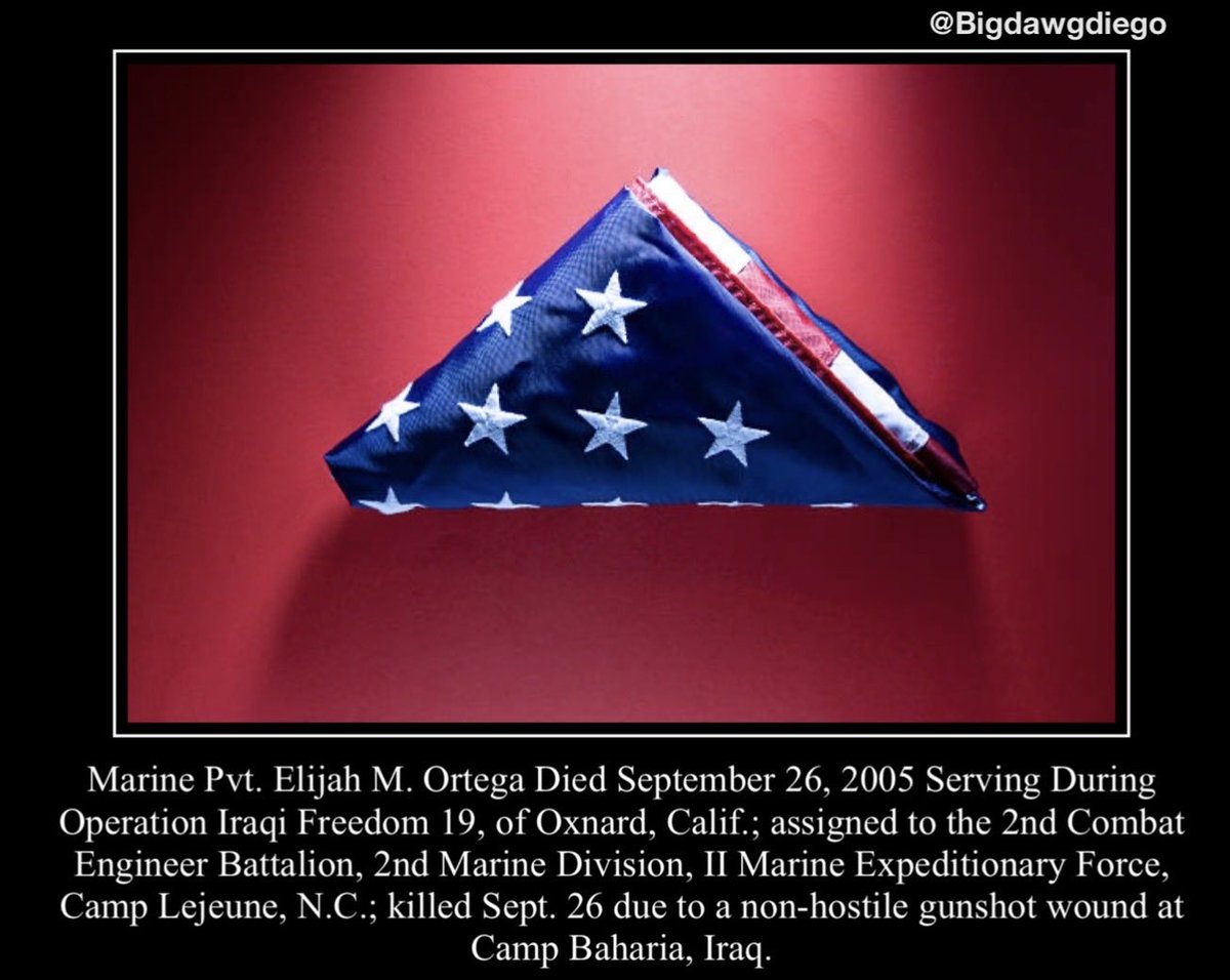 bigdawgjdub's tweet photo. "They say no man is truly Dead until he is
Forgotten, so Today I say your name so you are not."
#nooneleftbehind #rememberthefallen #warrior #usmc #marines #2ndcombatengineerbattalion #2ndmarinedivision #iimarineexpeditionaryforce https://t.co/MkVXqnD8R3