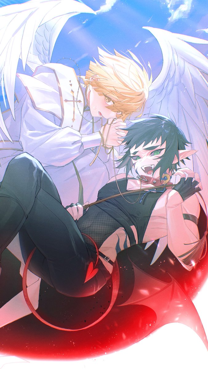 moii116's tweet photo. 天使と悪魔👼👿

*善獪 https://t.co/kxx8aHpJrX