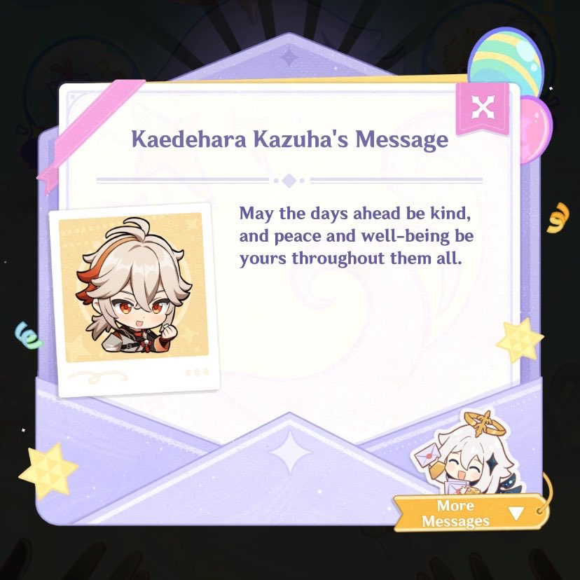 zuzuslovebot's tweet photo. anniversary message from kazuha! 🥹🤍 https://t.co/kGbICaxsyW
