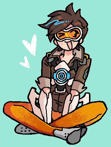 blumothy's tweet photo. ...i'm already tracer! https://t.co/A48oBUSyIF