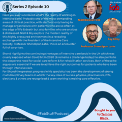 FabNHSStuff's tweet photo. 🎙️ Intensive care isn't just machines, monitors and medicine

It's people caring for patients at the edge of life and death &amp; supporting frightened families too

@shond3 joins @RoyLilley &amp; @DicksonNiall for a fascinating conversation

🎧 https://t.co/g8PBubd4tF

#FabStuffPodcast https://t.co/z2nYgnEQIV